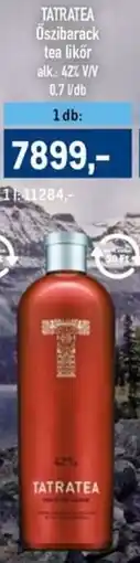 Metro TATRATEA Őszibarack tea likör ajánlat