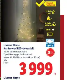Lidl Livarno Home Karácsonyi LED-dekoráci ajánlat