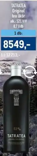 Metro TATRATEA Original tea likőr ajánlat