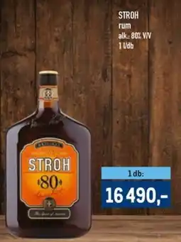 Metro STROH rum ajánlat