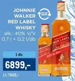 Metro Johnnie Walker Red Label whisky ajánlat