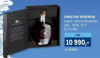 Metro Unicum Riserva ajánlat