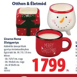 Lidl Livarno Home Illatgyertya ajánlat