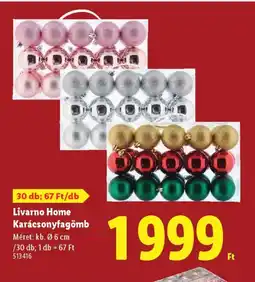 Lidl Livarno Home Karácsonyfagömb ajánlat
