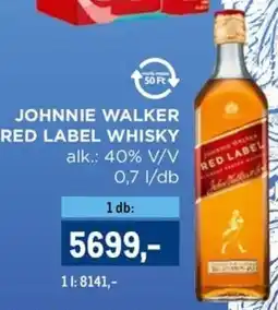Metro Johnnie Walker Red Label whisky ajánlat