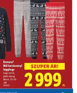 Lidl Esmara Női karácsonyi leggings ajánlat