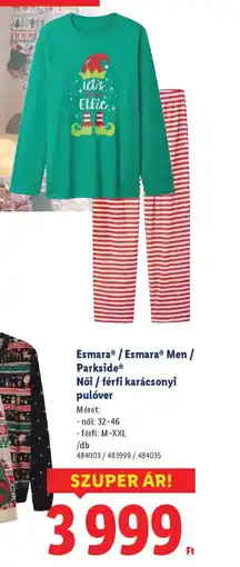 Lidl Női / férfi karácsonyi pulver ajánlat