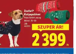 Lidl Zoofari Kutyapulver ajánlat