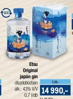 Metro Etsu Original japán gin ajánlat
