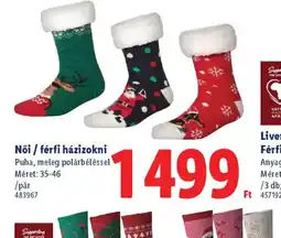 Lidl Női / férfi házizokni ajánlat