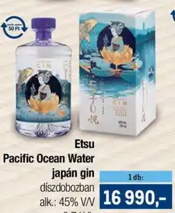 Metro Etsu Pacific Ocean Water japán gin ajánlat