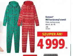 Lidl Esmara Női karácsonyi overál ajánlat