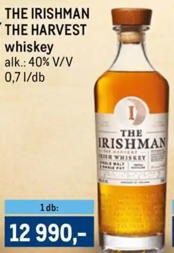 Metro The Irishman The Harvest whiskey ajánlat