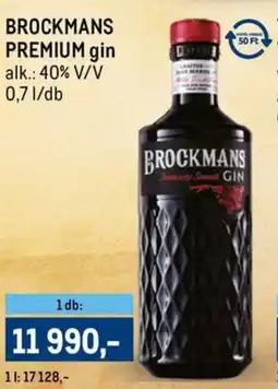 Metro Brockmans Premium gin ajánlat
