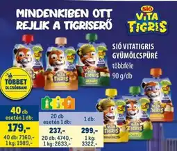 Metro Sió Vitatigris gyümölcspüré ajánlat
