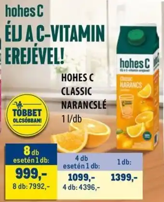 Metro Hohes C classic narancs ajánlat