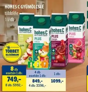 Metro Hohes C gyümölcslé ajánlat