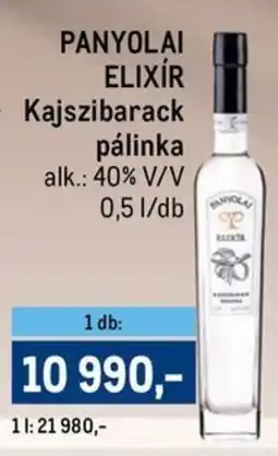 Metro Panyolai Elixír Kajszibarack pálinka ajánlat