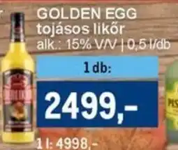 Metro GOLDEN EGG tojásos likőr ajánlat