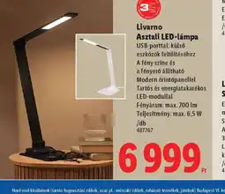 Lidl Livarno Asztali LED-lámpa ajánlat