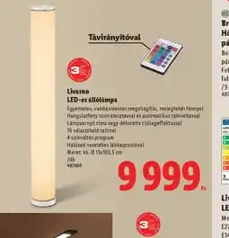 Lidl Livarno LED-es álllámpa ajánlat