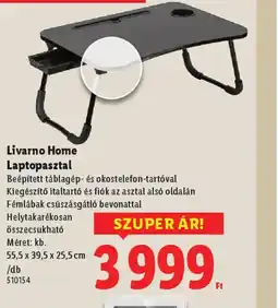 Lidl Lívarno Home Laptopasztal ajánlat