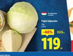 Lidl Fejes káposzta ajánlat