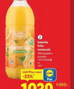 Lidl Solevita Friss narancslé ajánlat