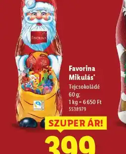 Lidl Favorina Mikulás ajánlat