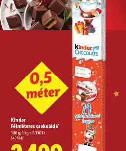 Lidl Kinder Félméteres csokoládé ajánlat