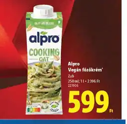 Lidl Alpro Vegán főzőkrém ajánlat