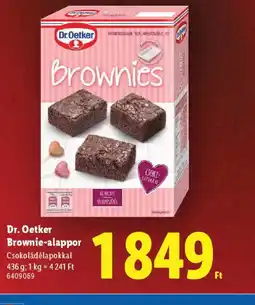 Lidl Dr. Oetker Brownie-alappor ajánlat