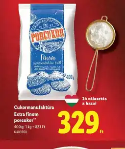 Lidl Cukormanufaktúra Extra finom porcukor ajánlat