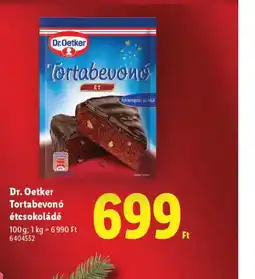 Lidl Dr. Oetker Tortabevon étcsokoládé ajánlat