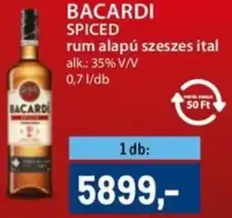Metro Bacardi Spiced rum alapú szeszes ital ajánlat