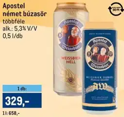 Metro Apostel német búzasör ajánlat