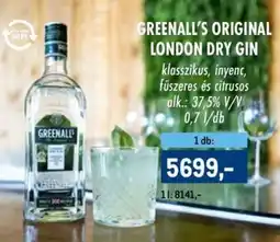Metro Greenall's Original London Dry Gin ajánlat