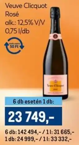 Metro Veuve Clicquot Rosé ajánlat