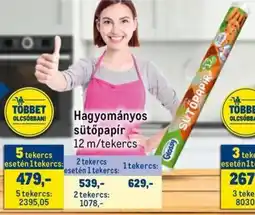 Metro Hagyományos sütőpapír ajánlat