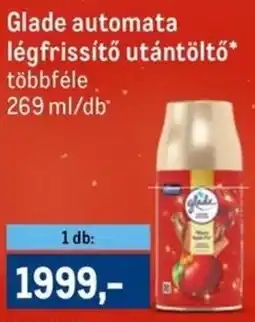 Metro Glade automata légfrissítő utántöltő ajánlat