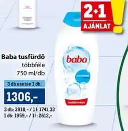 Metro Baba tusfürdő ajánlat