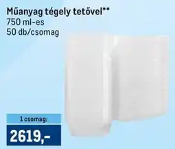 Metro Műanyag tégely tetővel ajánlat