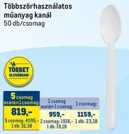 Metro Többszörhasználatos műanyag kanál ajánlat