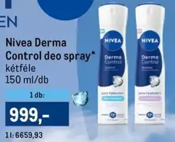 Metro Nivea Derma Control deo spray ajánlat