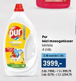 Metro Pur kézi mosogatószer ajánlat