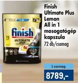 Metro Finish Ultimate Plus Lemon All in 1 mosogatógép kapszula ajánlat