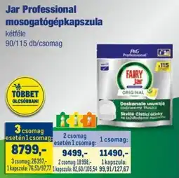 Metro Jar Professional mosogatógépkapszula ajánlat