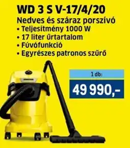 Metro KÄRCHER WD 3 S V-17/4/20 ajánlat