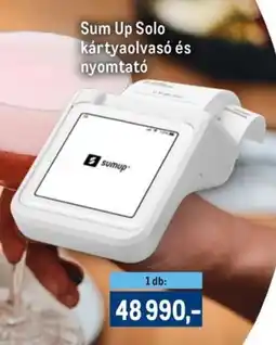 Metro Sum Up Solo kártyaolvasó és nyomtató ajánlat