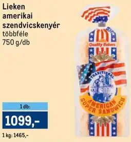 Metro Lieken amerikai szendvicskenyér ajánlat